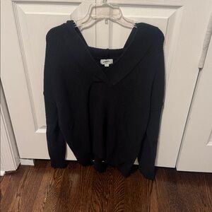 Aerie Black Waffle Sweater